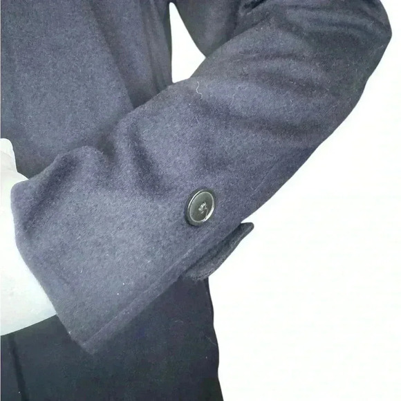 Vintage Armani Collezioni Black Poly Techno Lightweight Belted Trench Coat. - Picture 7 of 15